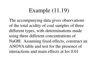 Example (11.19)