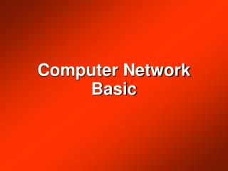 Computer Network Basic