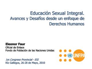 Educación Sexual Integral. Avances y Desafíos desde un enfoque de Derechos Humanos