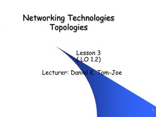 Networking Technologies Topologies