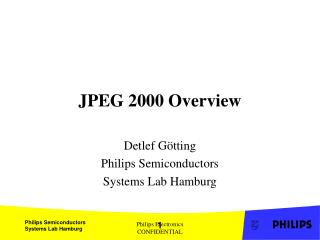 JPEG 2000 Overview