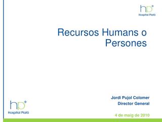 Recursos Humans o Persones