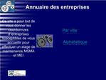 Annuaire des entreprises