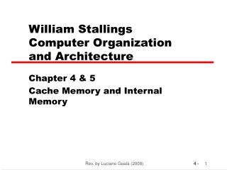 William Stallings Computer Organization and Architecture