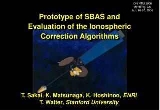 T. Sakai, K. Matsunaga, K. Hoshinoo, ENRI T. Walter, Stanford University