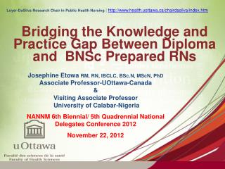 Bridging the Knowledge and Practice Gap Between Diploma and BNSc Prepared RNs