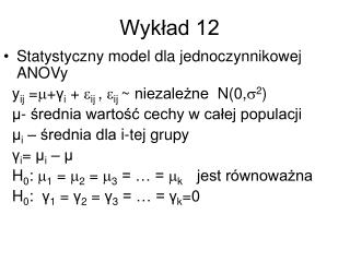 Wykład 12