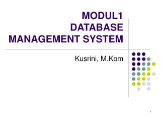 MODUL1 DATABASE MANAGEMENT SYSTEM