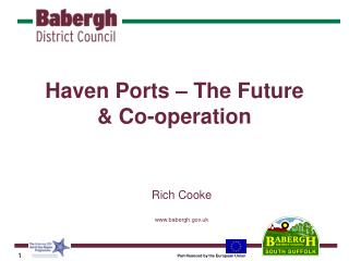 Haven Ports – The Future &amp; Co-operation