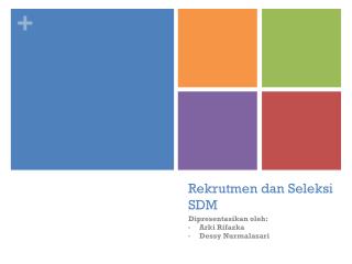 Rekrutmen dan Seleksi SDM