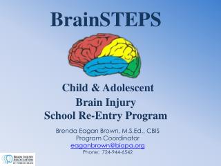 BrainSTEPS Child &amp; Adolescent Brain Injury School Re-Entry Program