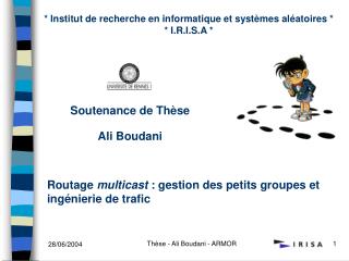 Routage multicast : gestion des petits groupes et ingénierie de trafic
