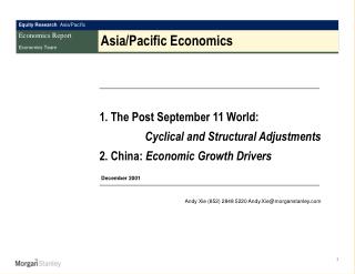 Asia/Pacific Economics