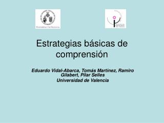 Estrategias básicas de comprensión