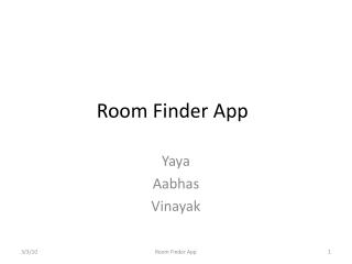 Room Finder App