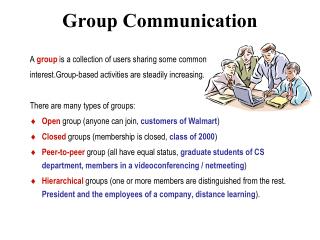 Group Communication