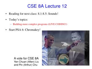 CSE 8A Lecture 12
