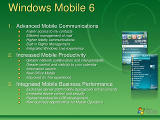 Windows Mobile 6