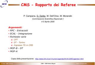 CMS - Rapporto dei Referee