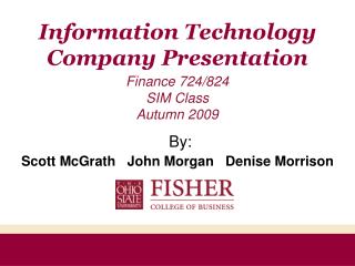 Information Technology Company Presentation