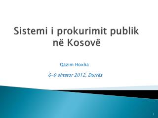 Sistemi i prokurimit publik në Kosovë