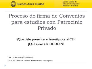 Proceso de firma de Convenios para estudios con Patrocinio Privado