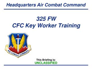 325 FW CFC Key Worker Training