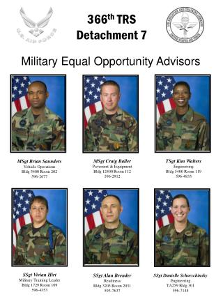 MSgt Brian Saunders Vehicle Operations Bldg 5400 Room 202 596-2677