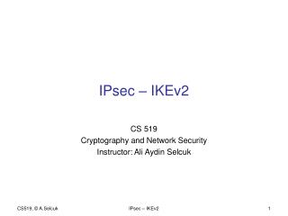IPsec – IKEv2