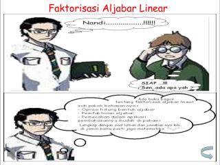 Faktorisasi Aljabar Linear