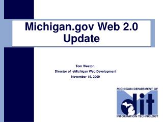 Michigan Web 2.0 Update