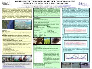 K-12 PRE-SERVICE TEACHERS TRANSLATE THEIR OCEANOGRAPHY FIELD