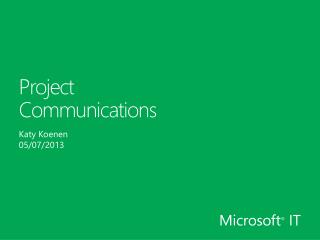 Project Communications