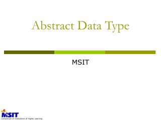 Abstract Data Type