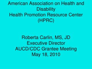 AAHD Mission &amp; History