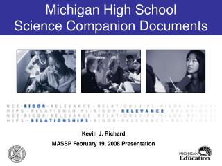 Michigan High School Science Companion Documents