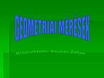 GEOMETRIAI M R SEK