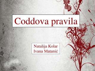 Coddova pravila