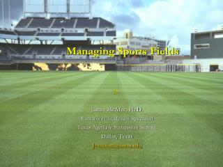 Managing Sports Fields