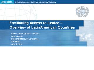 Facilitating access to justice – Overview of LatinAmerican Countries