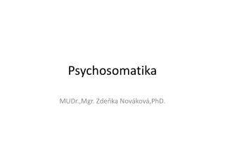 Psychosomatika