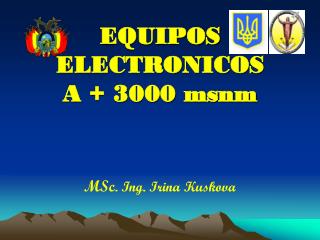 EQUIPOS ELECTRONICOS A + 3000 msnm