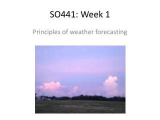 SO441: Week 1