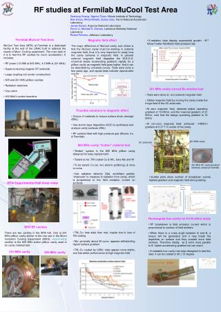 RF studies at Fermilab MuCool Test Area