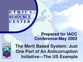 Prepared for IACC Conference-May 2003