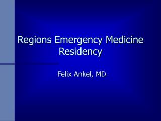 Regions Emergency Medicine Residency