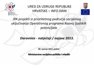 URED ZA UDRUGE REPUBLIKE HRVATSKE – INFO DANI