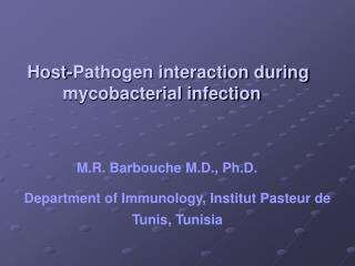 M.R. Barbouche M.D., Ph.D.