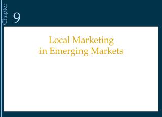 Local Marketing in Emerging Markets