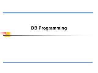 DB Programming